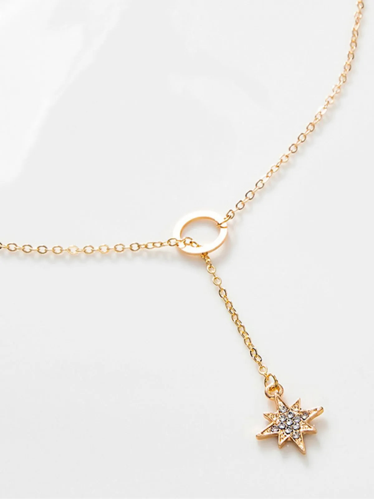 Everyday Crystal Accent Zinc Alloy 1pc Y Necklace 