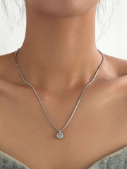 Everyday Sparkling Rhinestone Zinc Alloy 1 pc Necklace