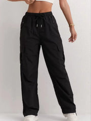 Fashion Outdoor Streetwear Quick Dry Multi Pockets Stretchy Loose Cargo Pants
