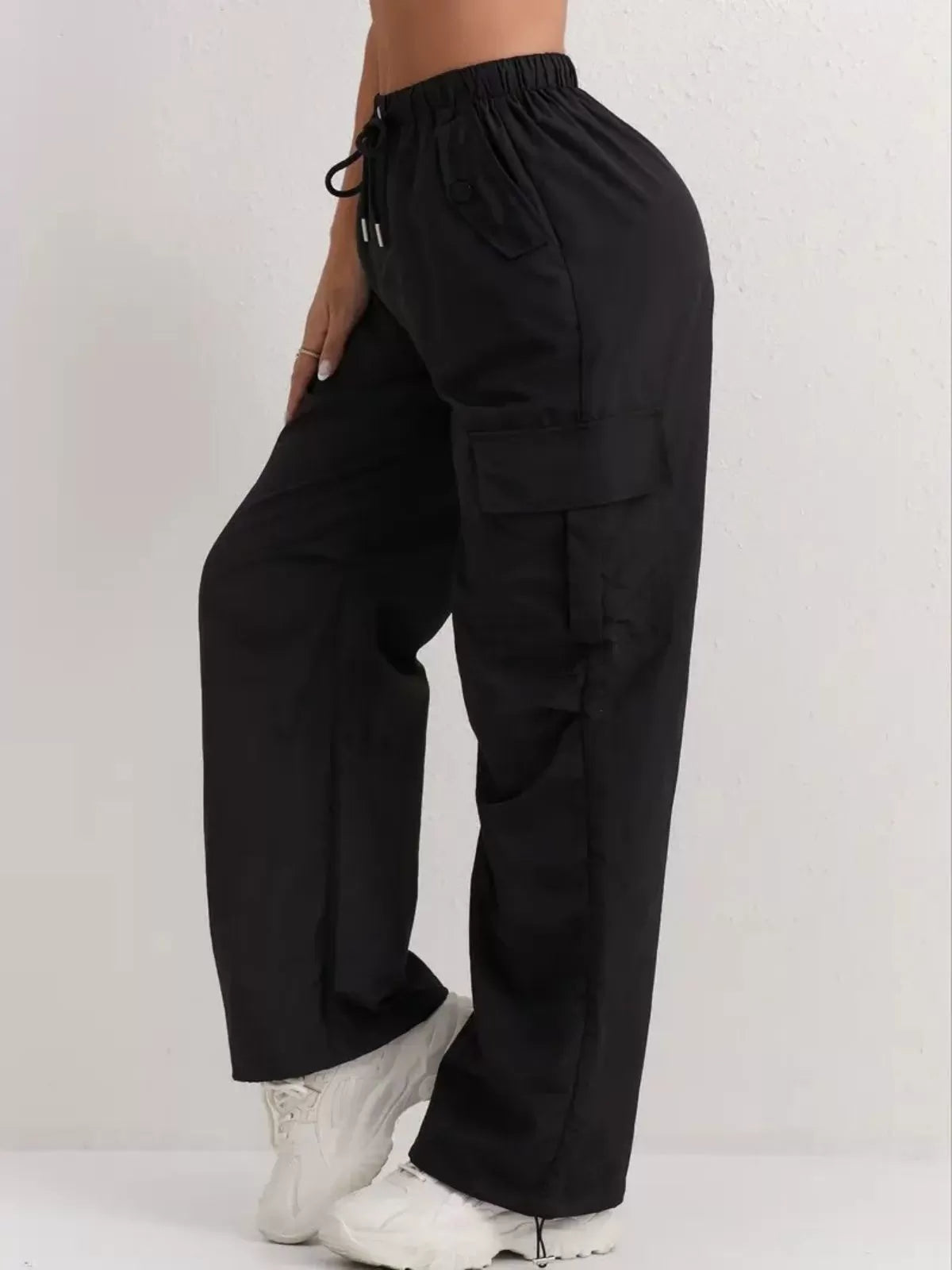 Fashion Outdoor Streetwear Quick Dry Multi Pockets Stretchy Loose Cargo Pants
