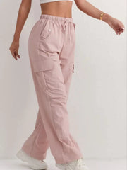 Fashion Outdoor Streetwear Quick Dry Multi Pockets Stretchy Loose Cargo Pants