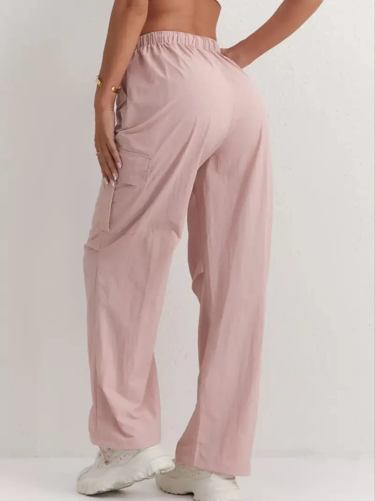 Fashion Outdoor Streetwear Quick Dry Multi Pockets Stretchy Loose Cargo Pants