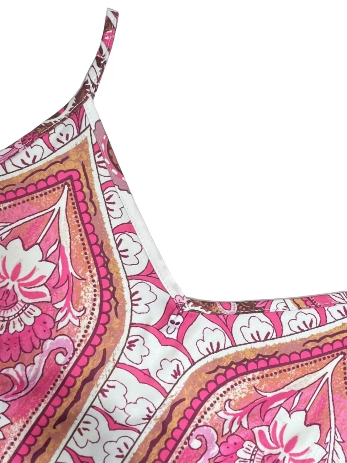 Floral Boho Backless Spaghetti Strap A-line Dress for Beach Holiday Vacation