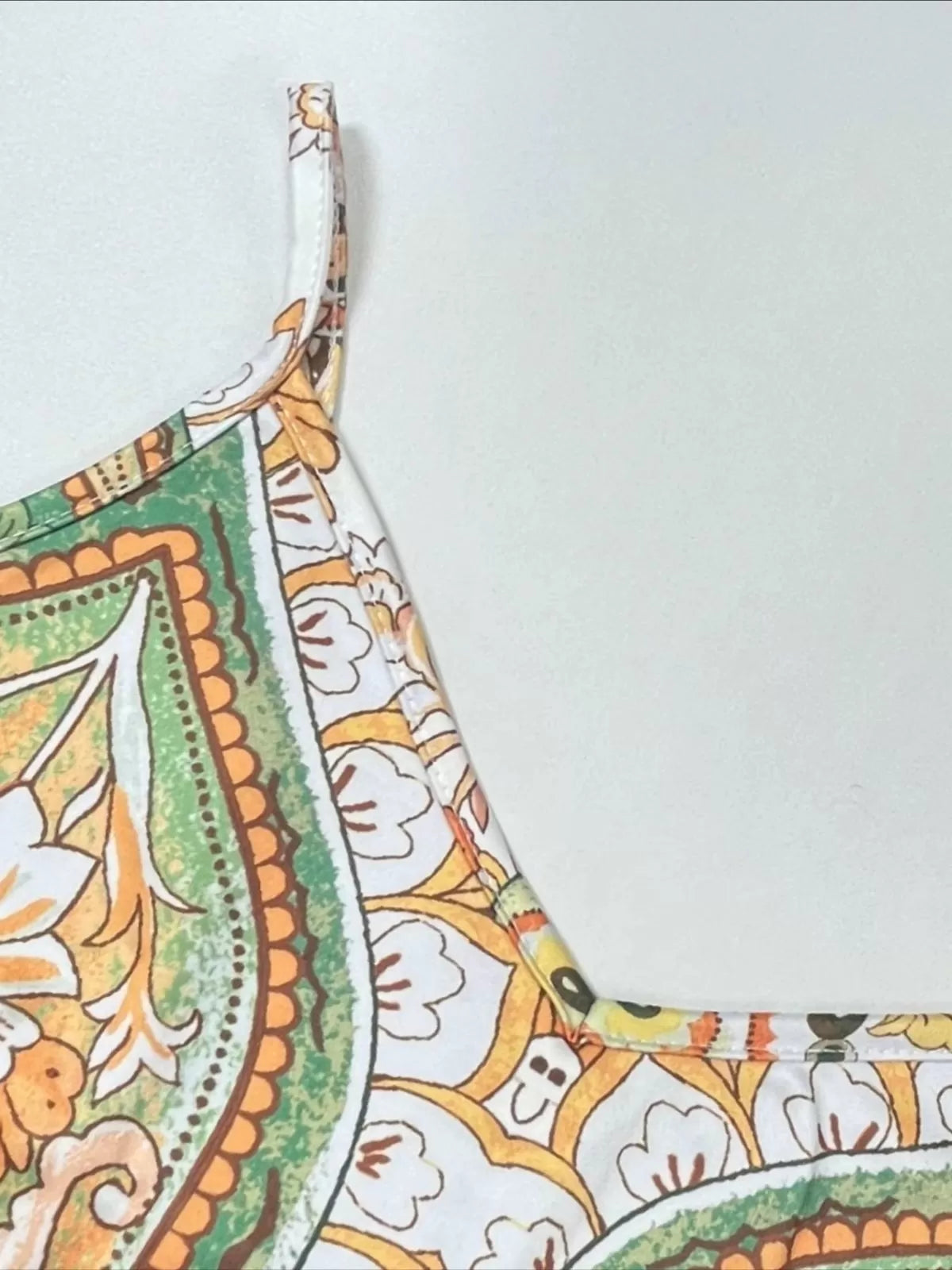 Floral Boho Backless Spaghetti Strap A-line Dress for Beach Holiday Vacation