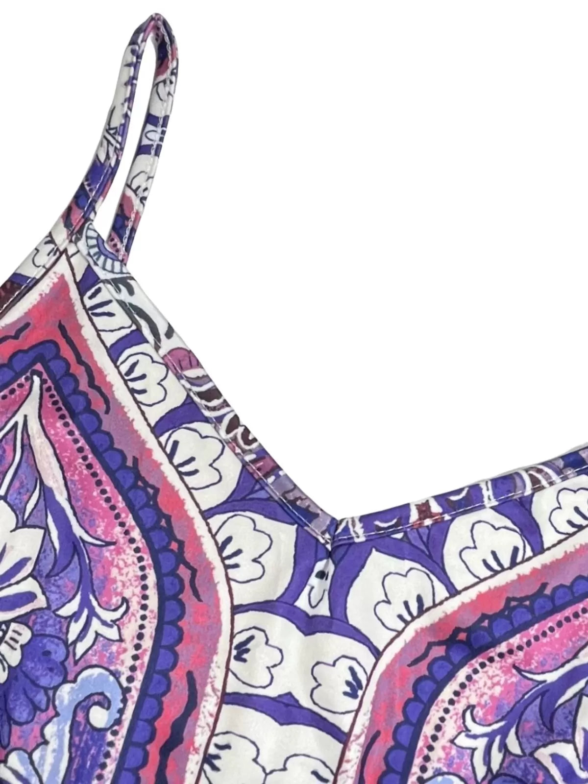 Floral Boho Backless Spaghetti Strap A-line Dress for Beach Holiday Vacation
