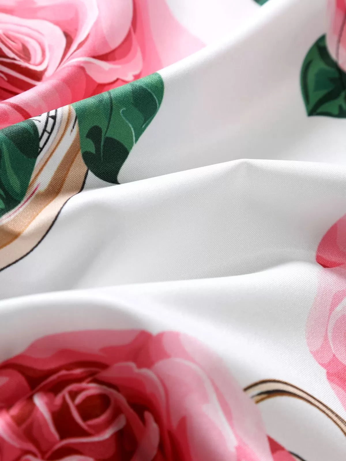 Floral Button Lapel Regular Shirts