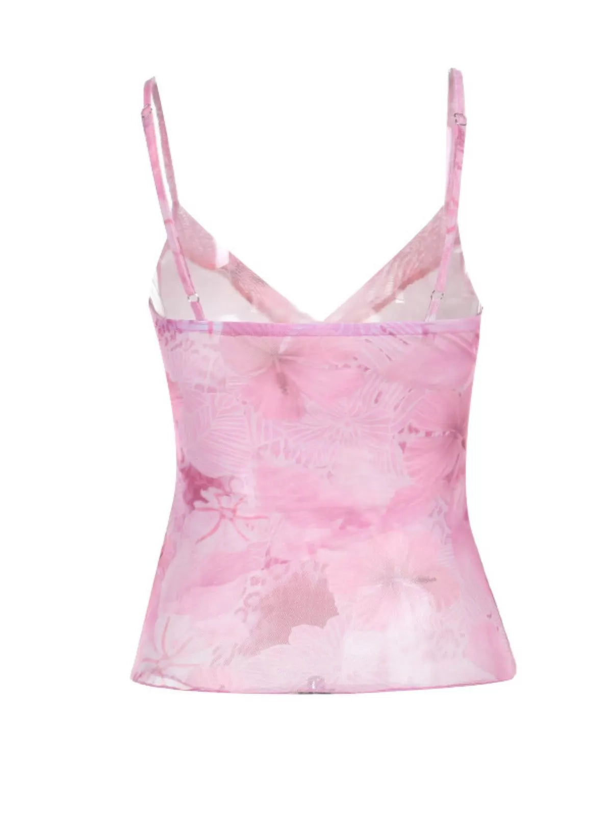 Floral Cut Out Spaghetti Strap Cami