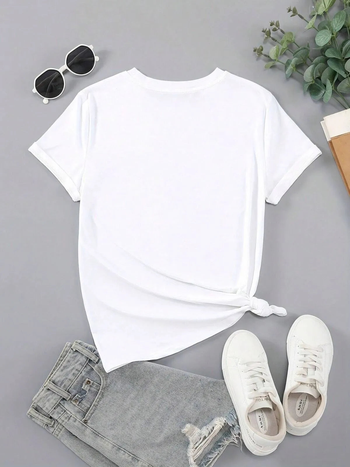 Floral Poppy Casual Crew Neck T-shirt
