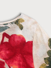 Floral Round Neck Blouse