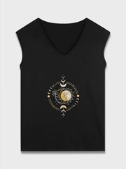 Geometric V-neck Tank