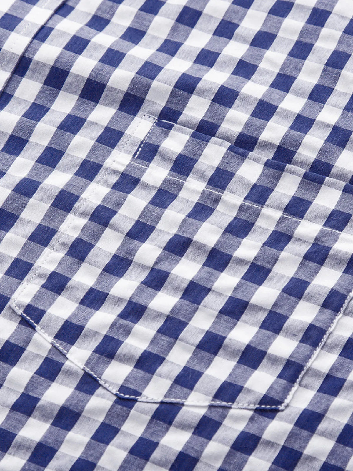Gingham Plaid Lapel Regular Shirts