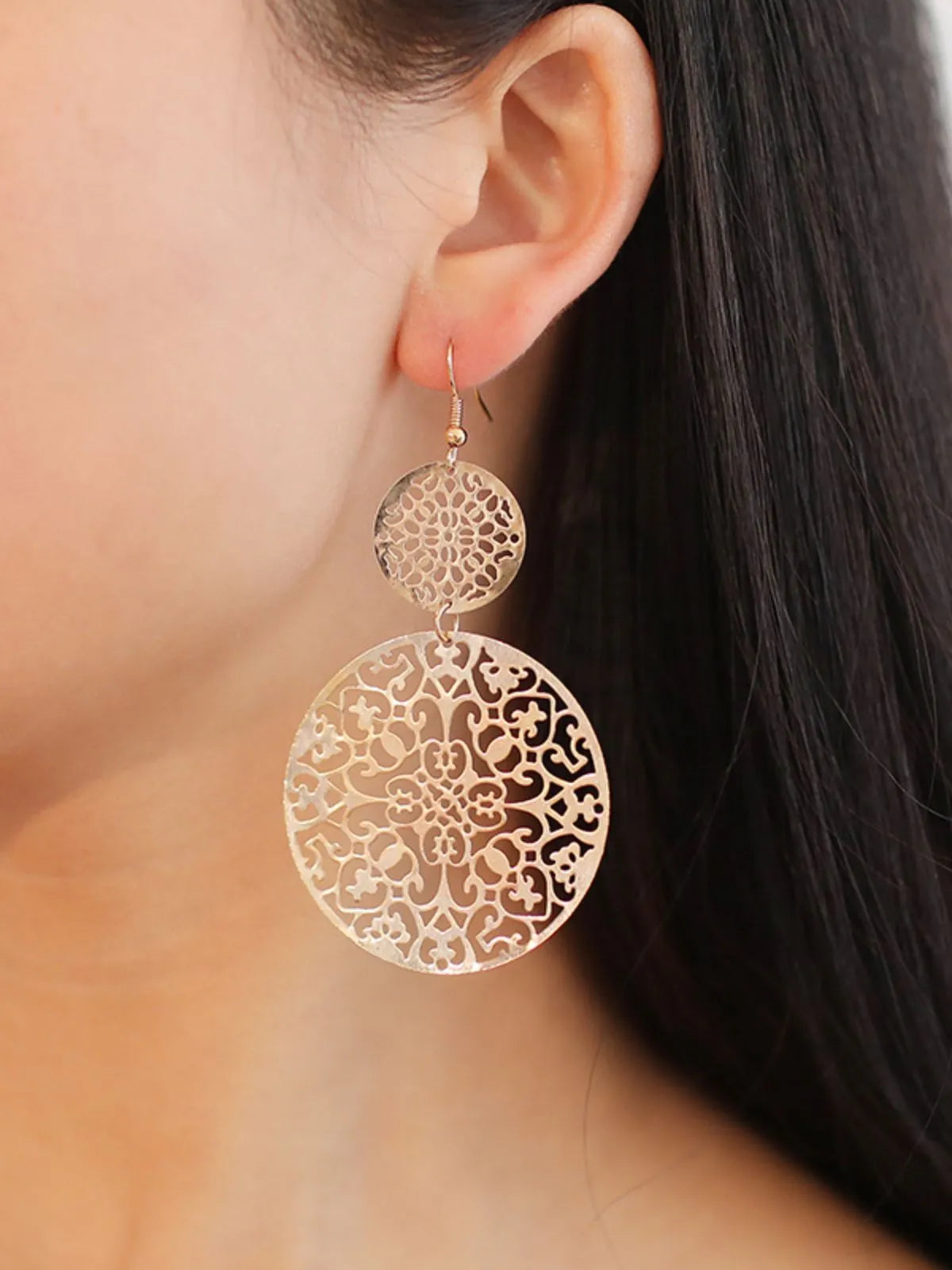Glamorous Style 1 Pair Graphic 3D Alloy Earrings