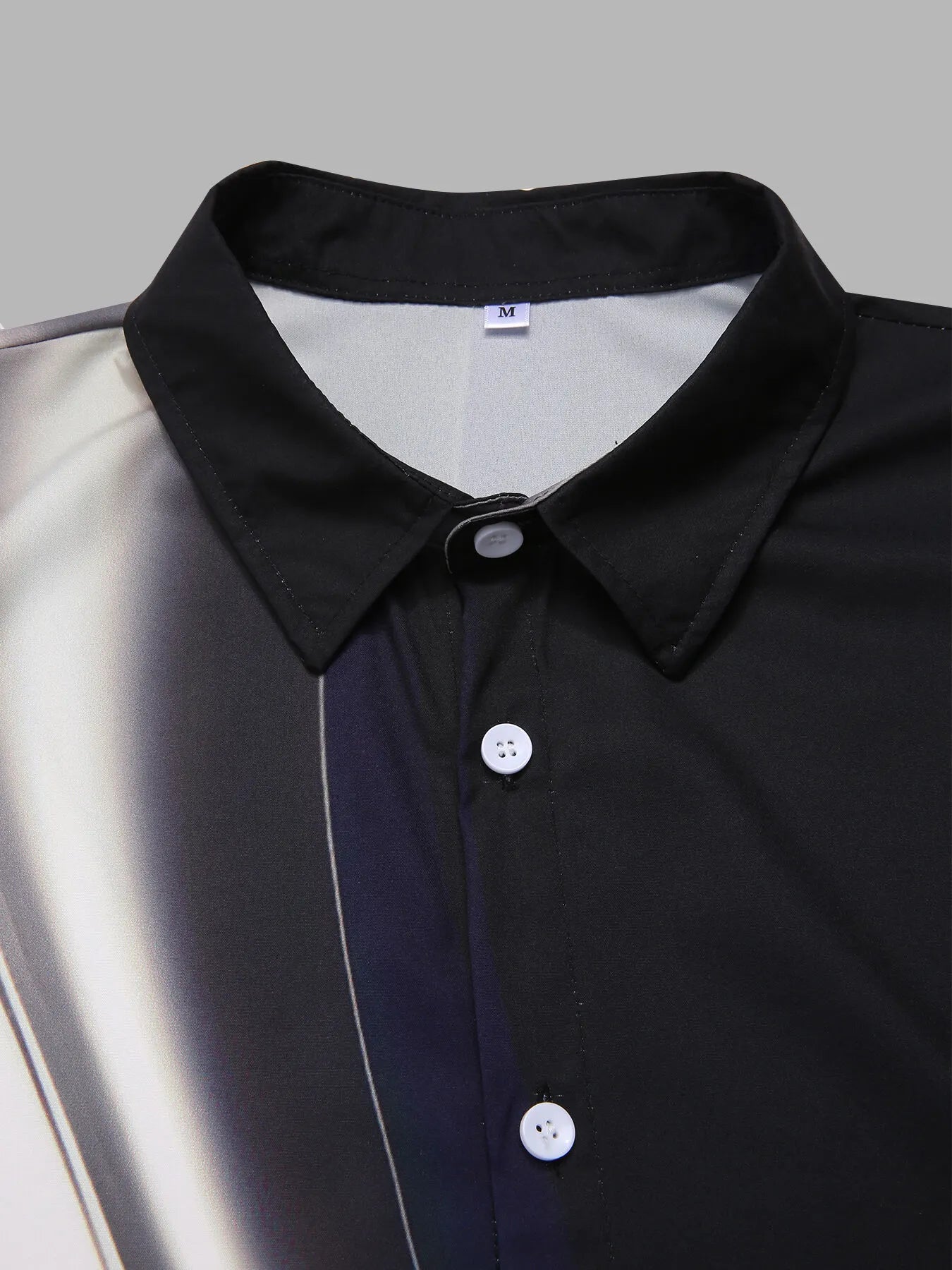Gradient Button Lapel Regular Shirts