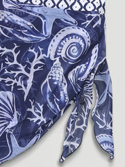 Graphic Backless Medium Rise Bikini Sets