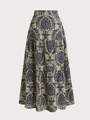 Graphic High Rise Skirt