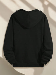 Bear Graphic Hooded Regular Long Sleeve Hoodie