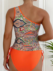 Graphic Knot Surplice Tankini 