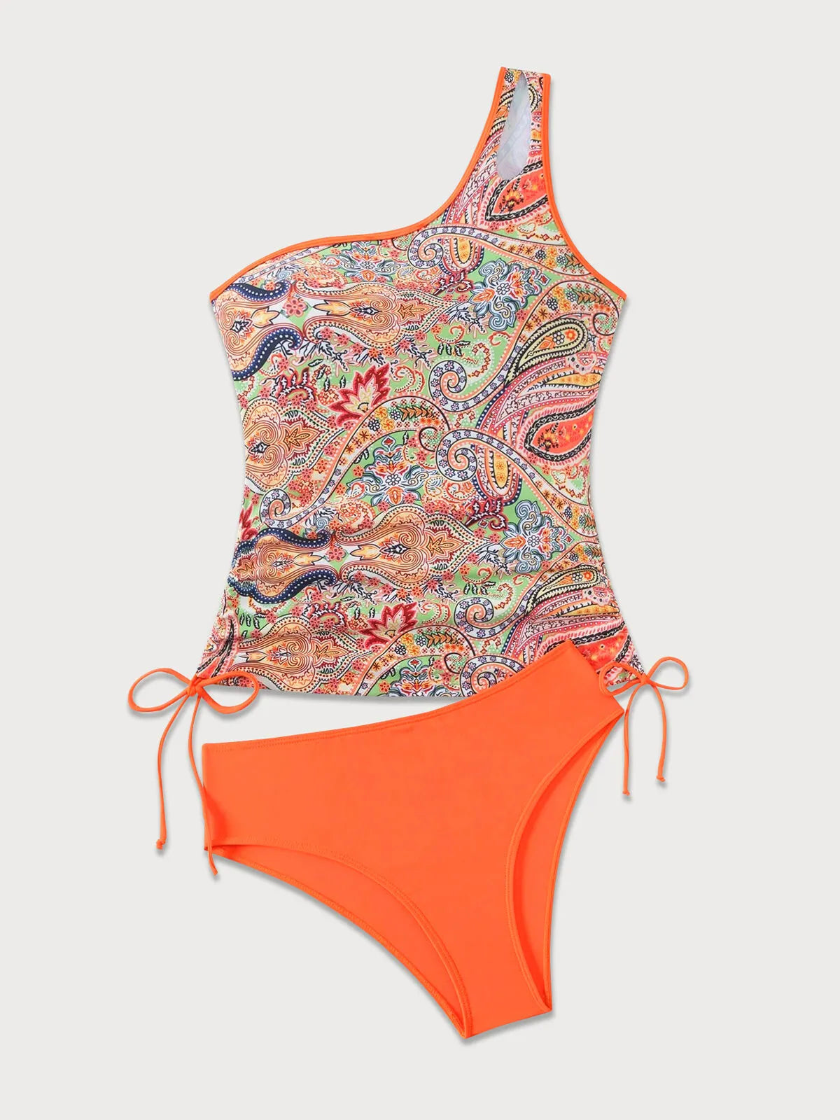 Graphic Knot Surplice Tankini 