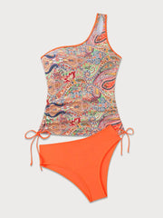 Graphic Knot Surplice Tankini 