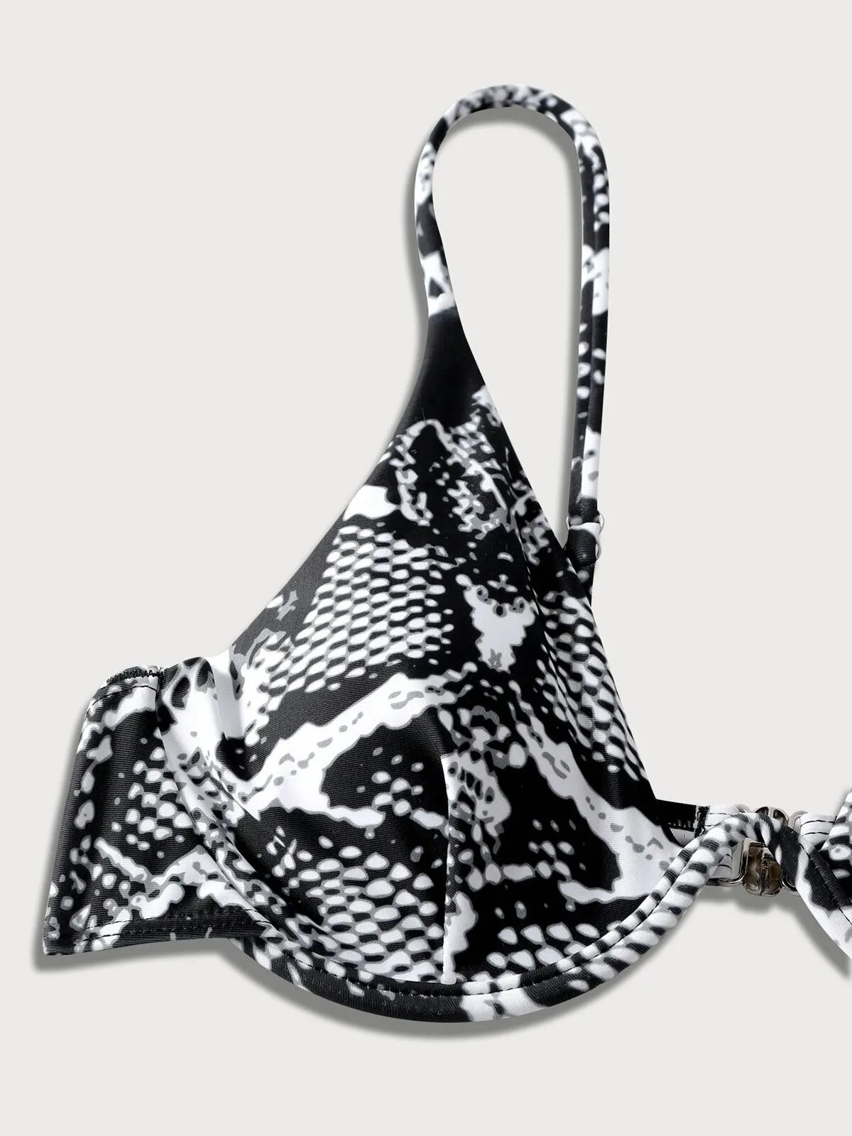 Graphic Snakeskin Low Rise Sexy Bikini Sets