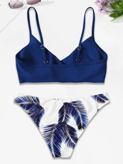 Graphic Low Rise Fabric Bikini 