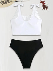 Graphic Low Rise Tankini