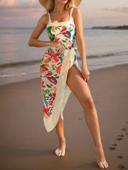 Graphic Spaghetti Strap Sleeveless One-piece Sets