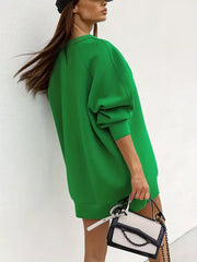 Graphic Round Neck Regular Sleeve Long Sleeve Sweatshirt