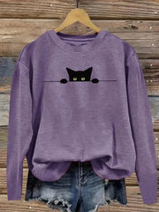 Graphic Round Neck Regular Sleeve Long Sleeve T-shirt