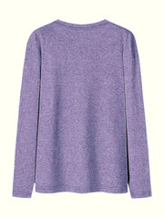 Graphic Round Neck Regular Sleeve Long Sleeve T-shirt