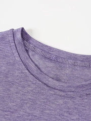 Graphic Round Neck Regular Sleeve Long Sleeve T-shirt