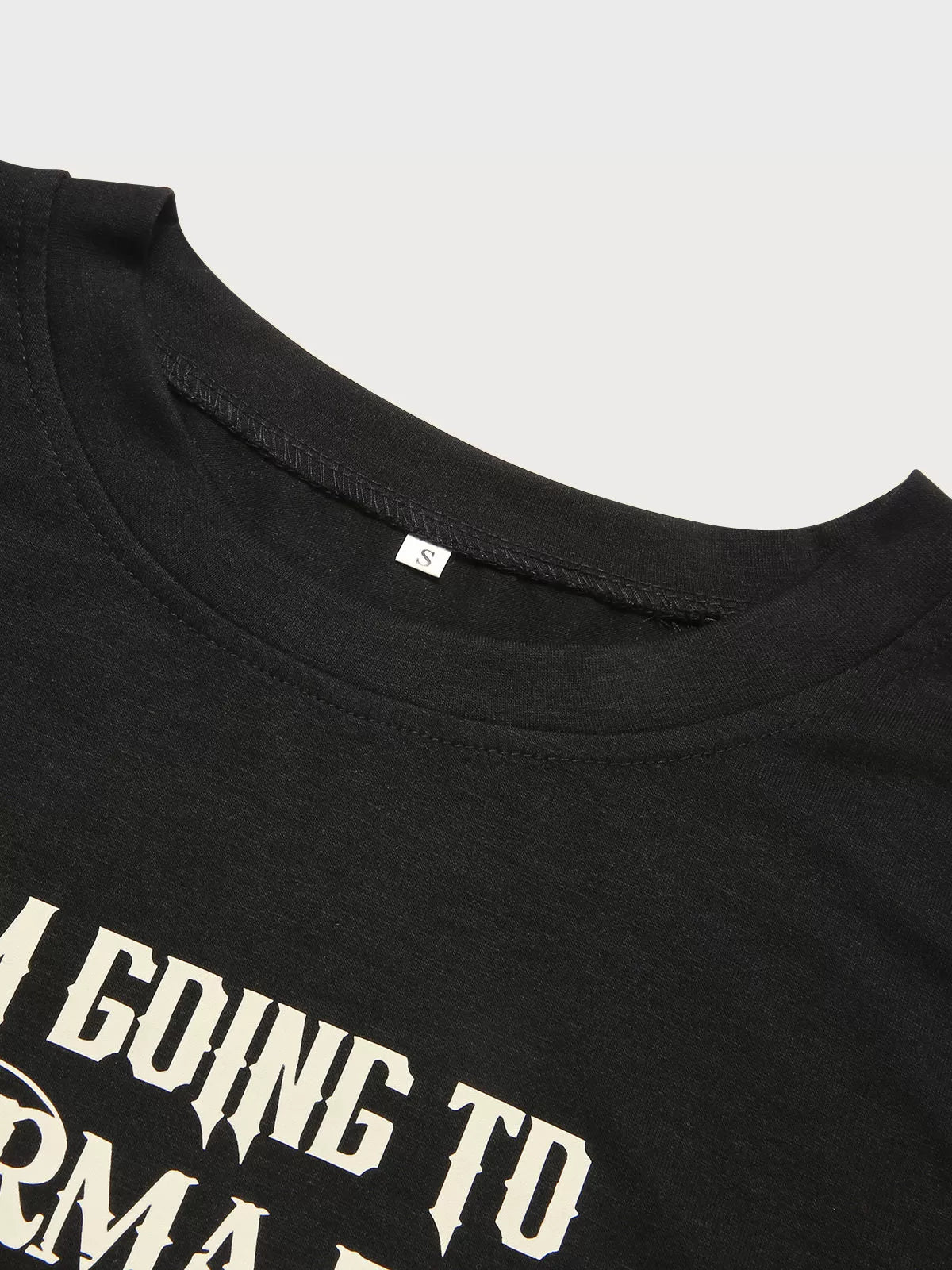 Graphic Round Neck Long Sleeve T-shirt