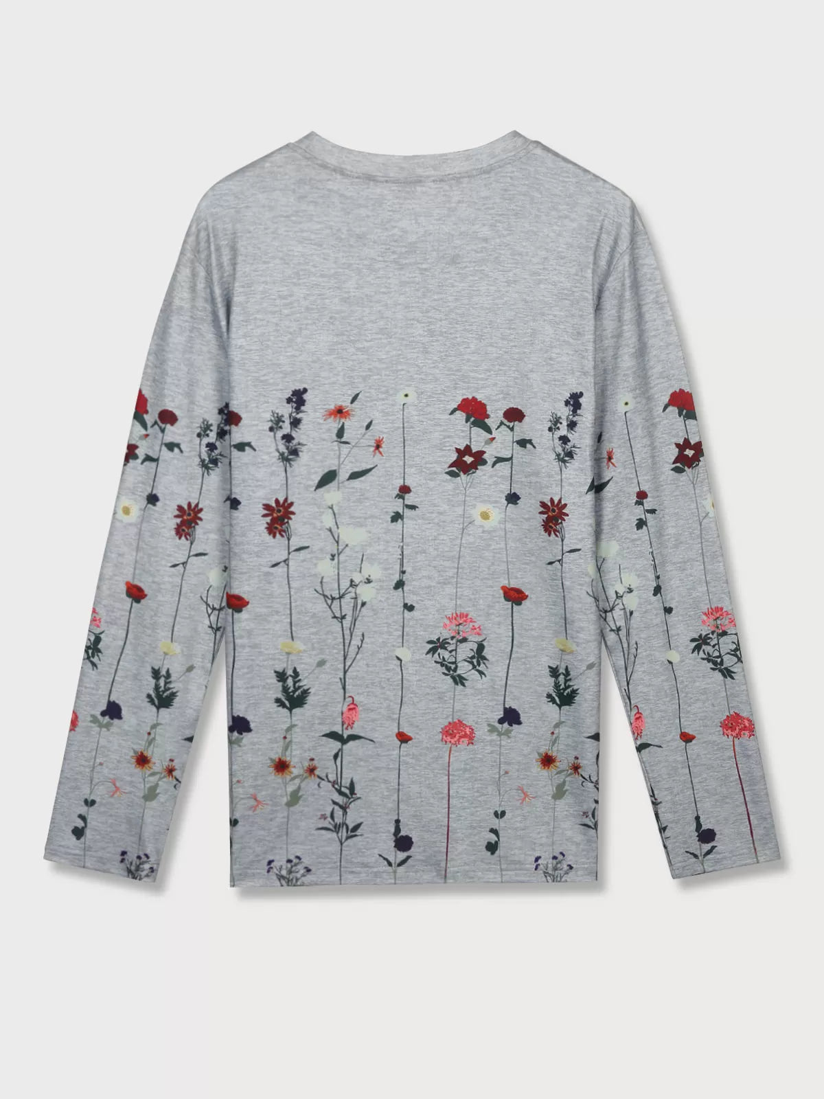 Graphic Round Neck Long Sleeve T-shirt
