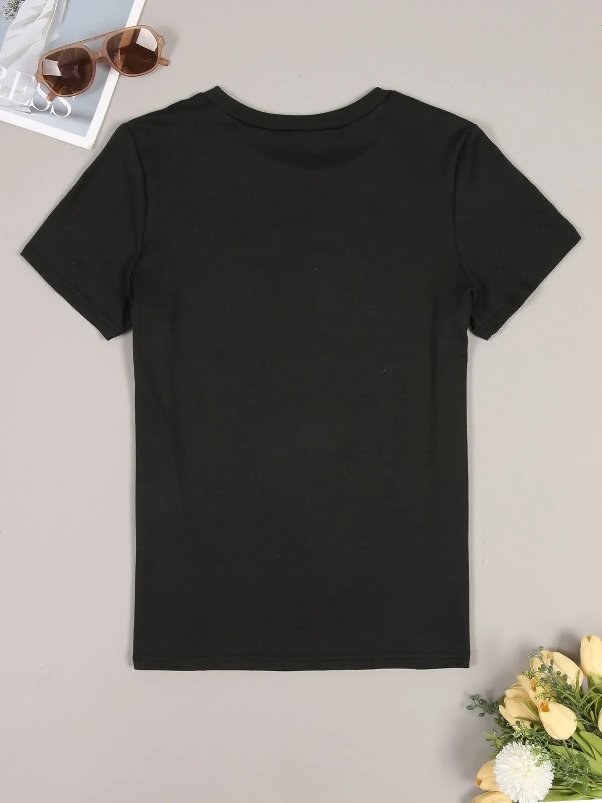 Graphic Round Neck Regular Sleeve Short Sleeve T-shirt
