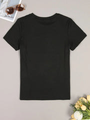 Graphic Round Neck Regular Sleeve Short Sleeve T-shirt