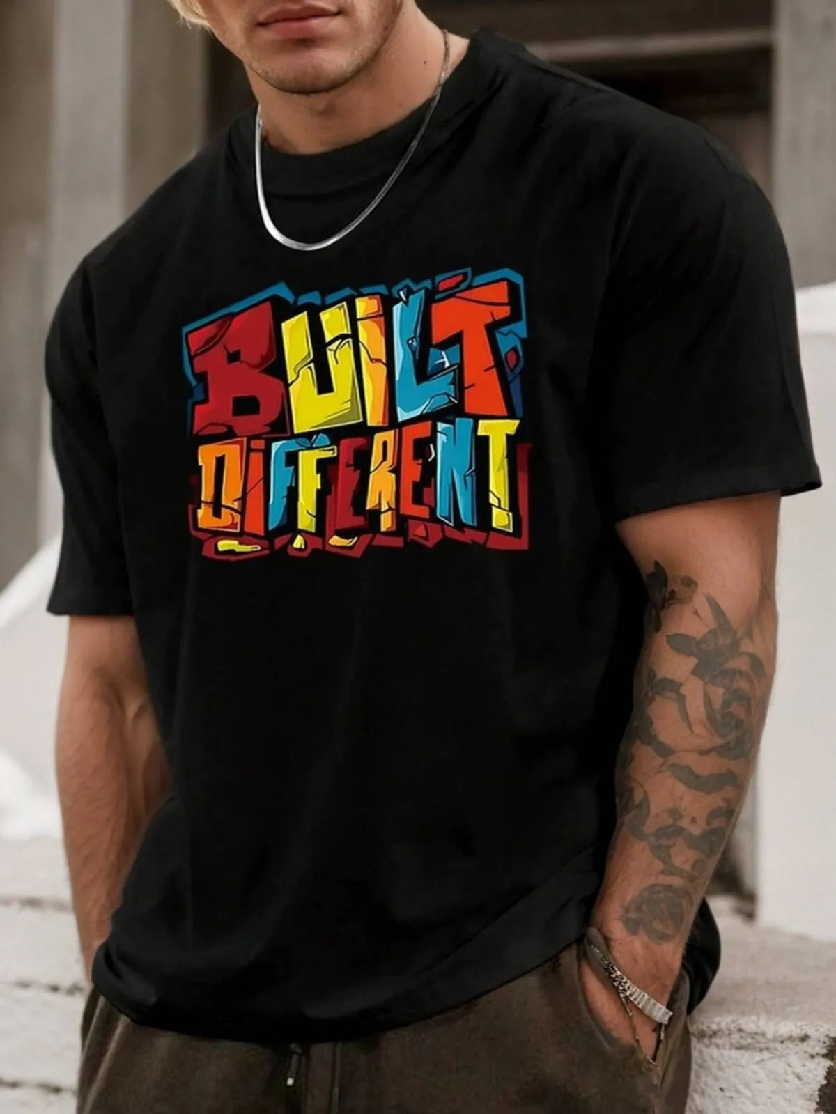 Graphic Round Neck Regular Sleeve Short Sleeve T-shirt