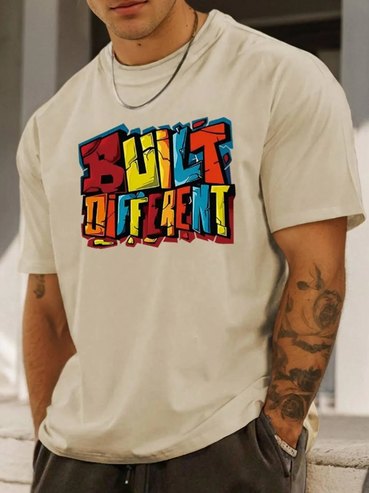 Graphic Round Neck Regular Sleeve Short Sleeve T-shirt