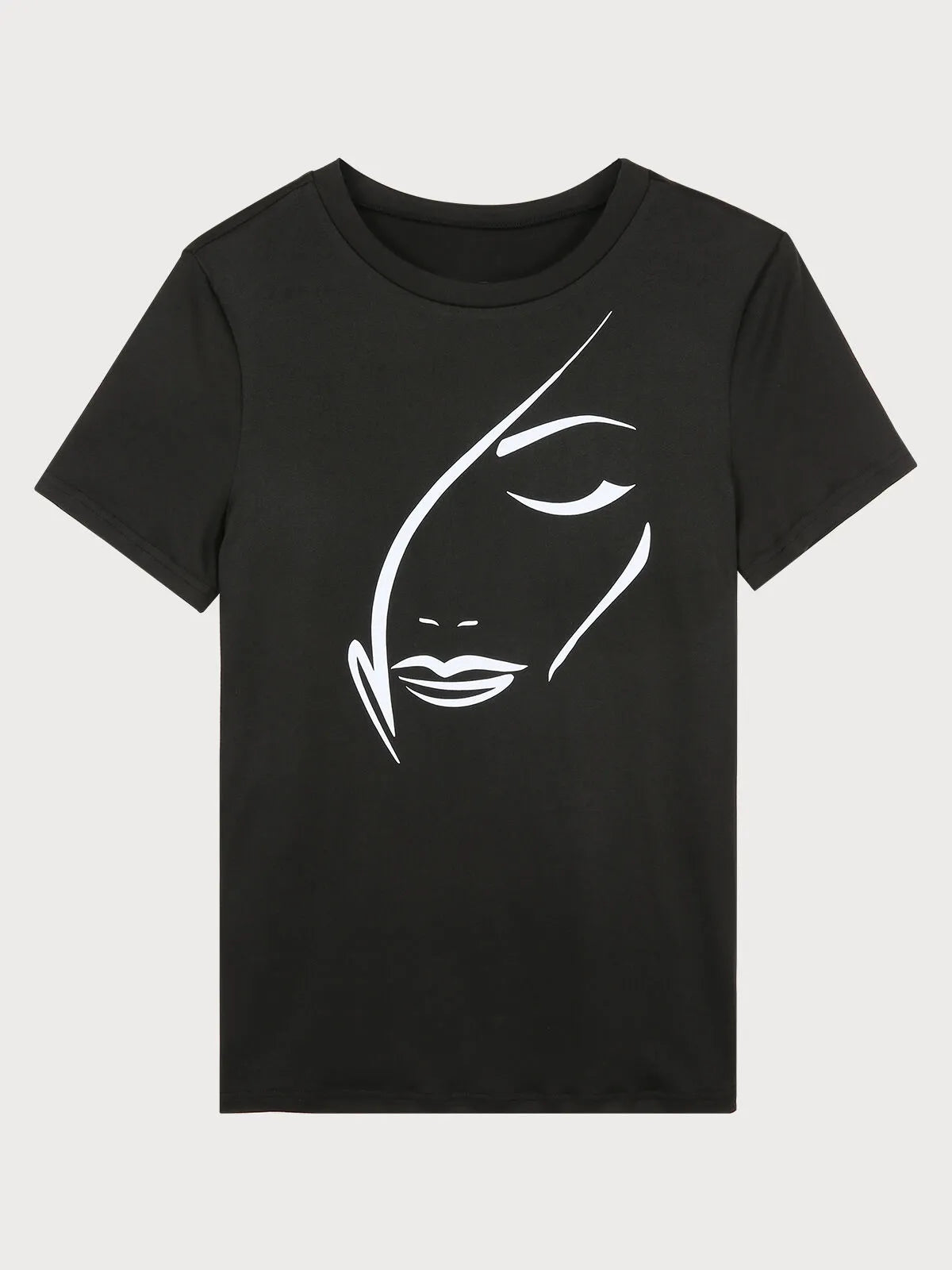 Graphic Round Neck Regular Sleeve Short Sleeve T-shirt