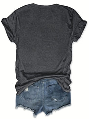 Graphic Round Neck Regular Sleeve Short Sleeve T-shirt