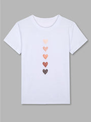 Graphic Round Neck Short Sleeve T-shirt