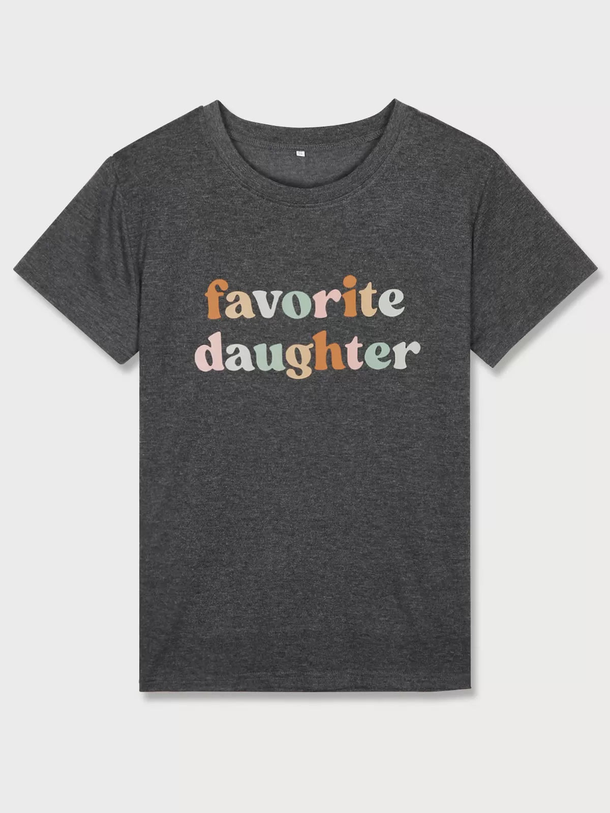 Graphic Round Neck Short Sleeve T-shirt