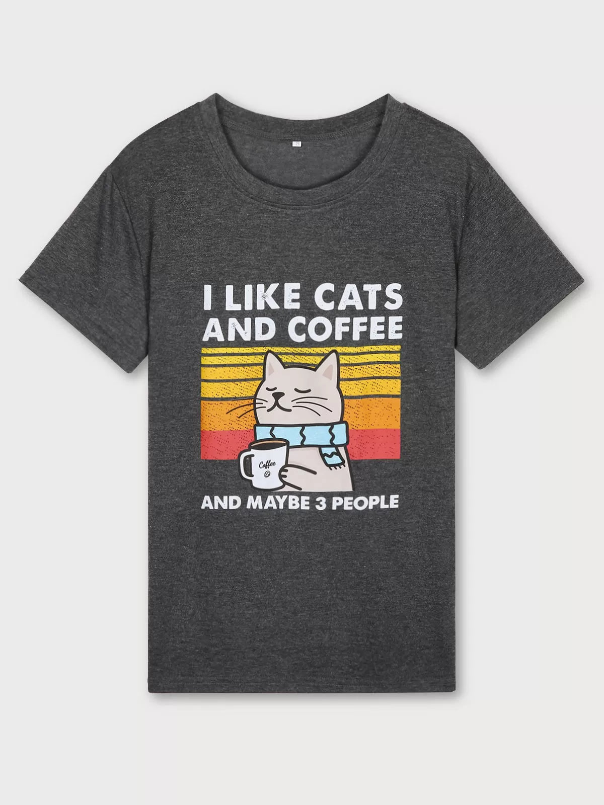 Graphic Round Neck Short Sleeve T-shirt