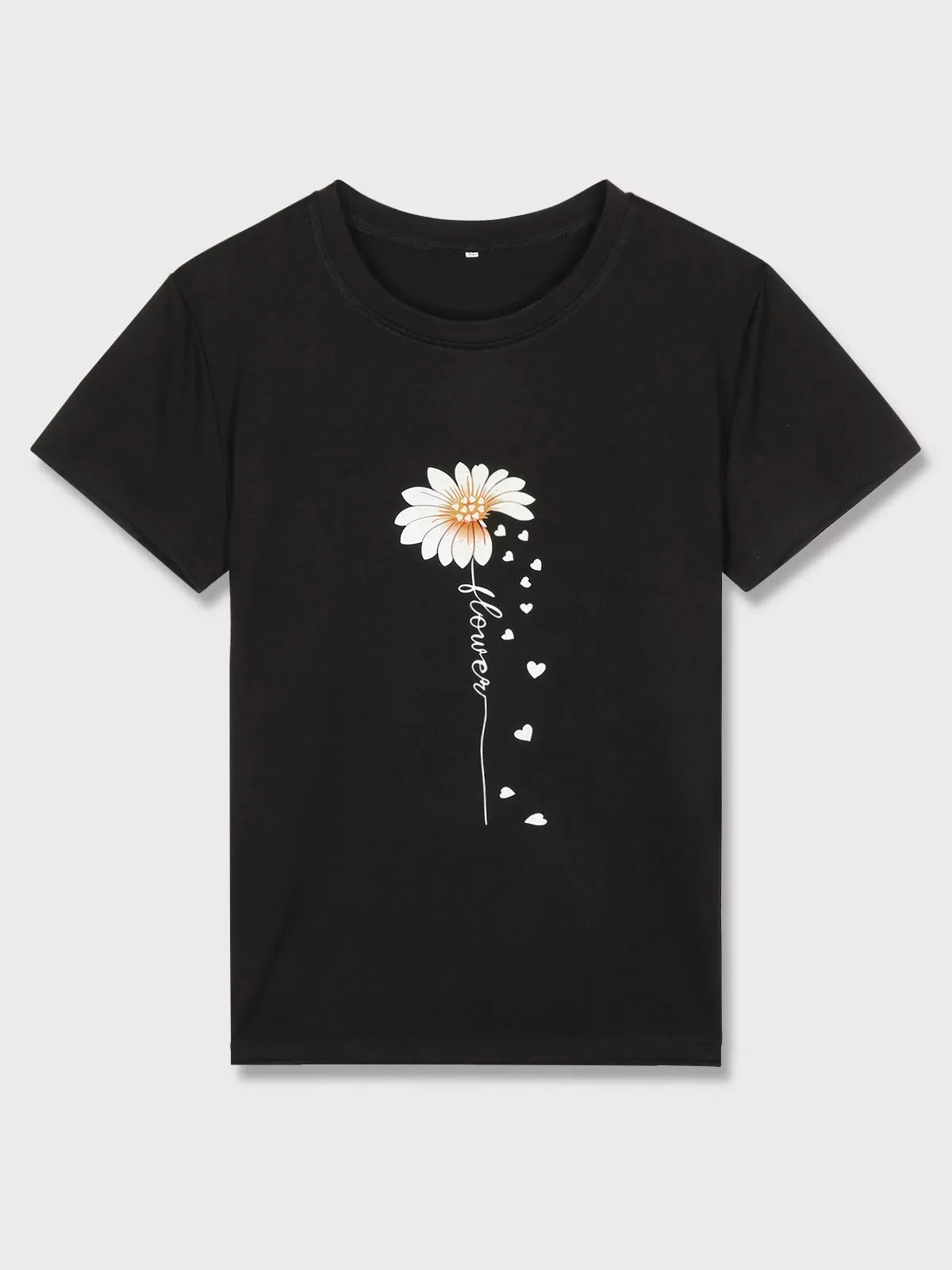 Graphic Round Neck Short Sleeve T-shirt