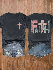Graphic Round Neck Short Sleeve T-shirt