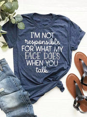 Graphic Round Neck Short Sleeve T-shirt