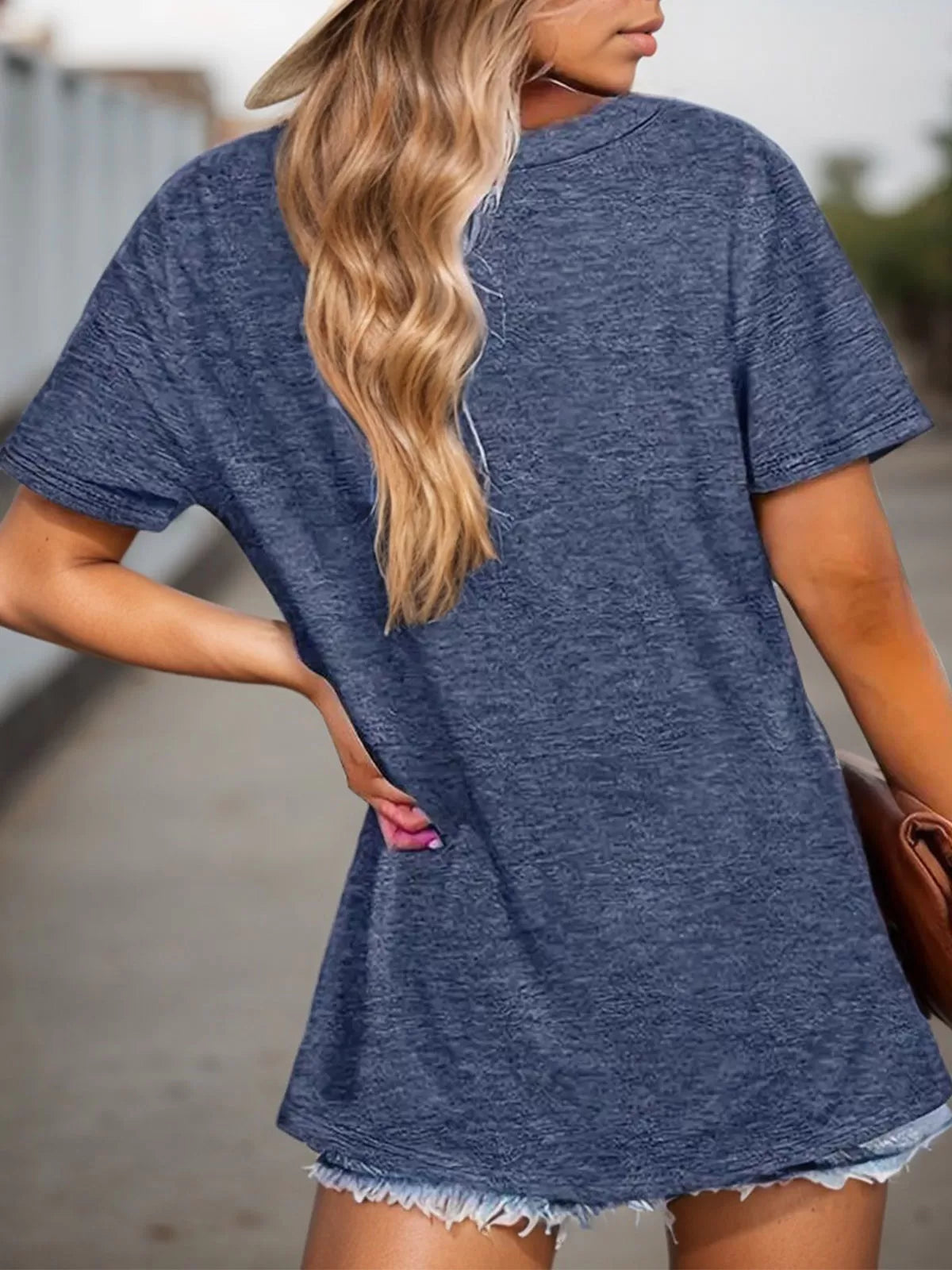 Graphic Round Neck Short Sleeve T-shirt