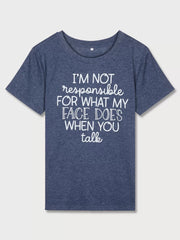 Graphic Round Neck Short Sleeve T-shirt