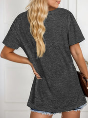 Graphic Round Neck Short Sleeve T-shirt