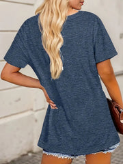 Graphic Round Neck Short Sleeve T-shirt