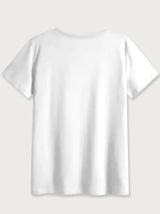 Graphic Round Neck Short Sleeve T-shirt